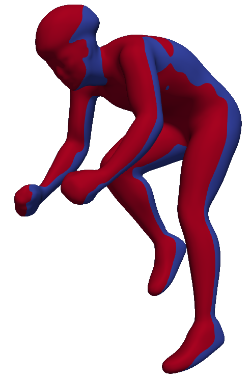 View of the surface normals directions